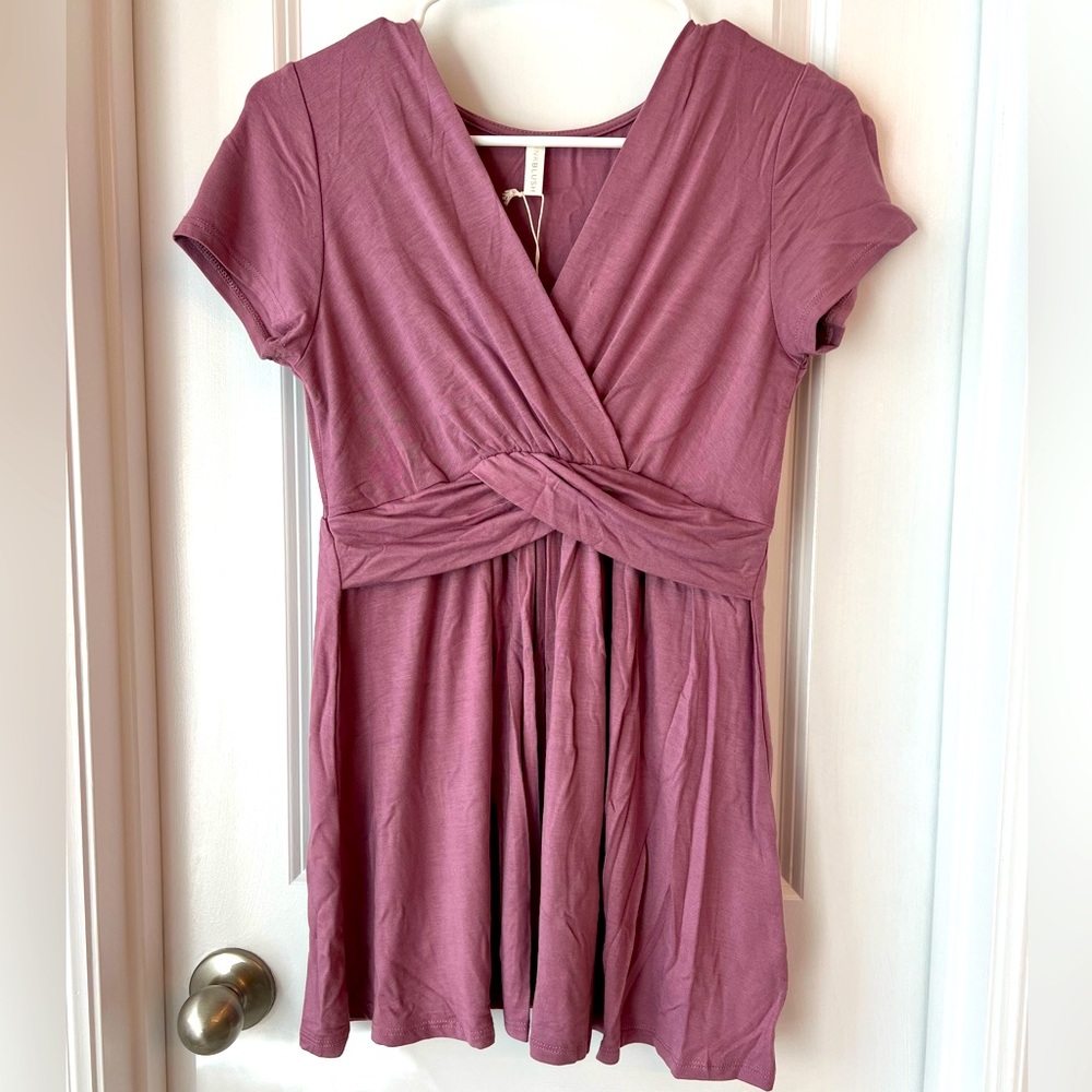 Pink Blush maternity tunic top